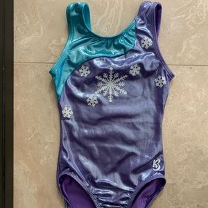 KBee Frozen gymnastics leotard
